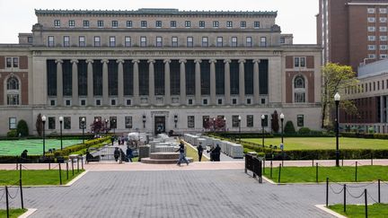 Le campus de l'université Columbia à New York (Etats-Unis), le 6 mai 2024. (SPENCER PLATT / GETTY IMAGES NORTH AMERICA / AFP)