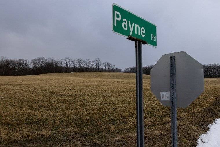 Route Payne dans le comté de Yates, N.Y.