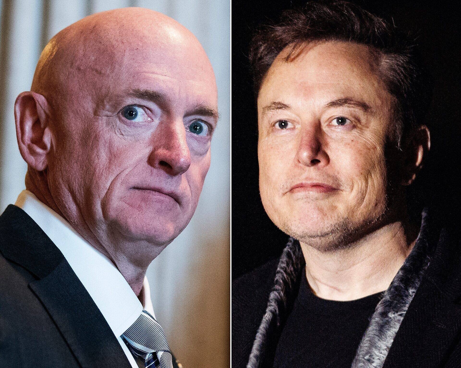 Mark Kelly et Elon Musk