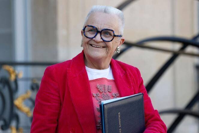 Françoise Gatel, sortie du conseil des ministres, à l’Elysée, le 5 mars 2025.