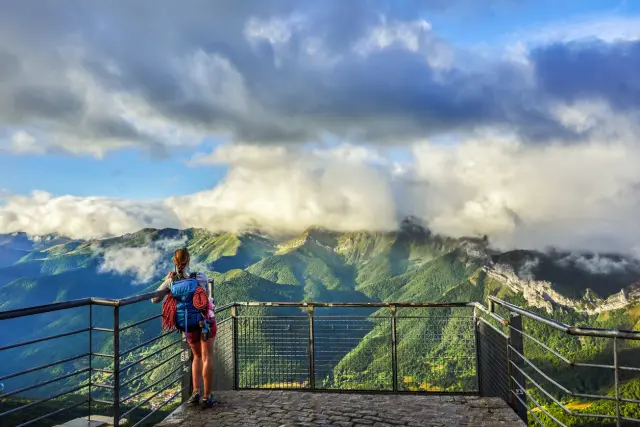 Mirador en Picos de Europa sur Fuente Dé.