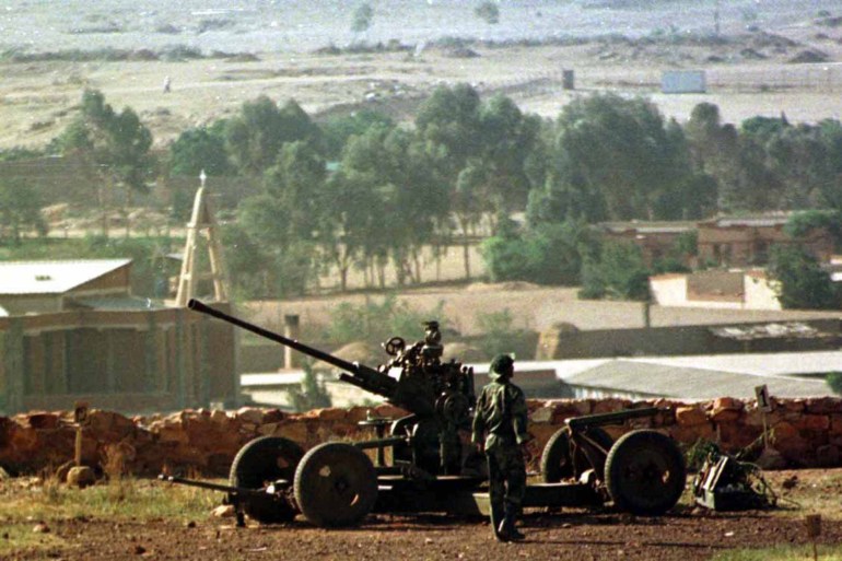 Soldats érythréens pendant la guerre