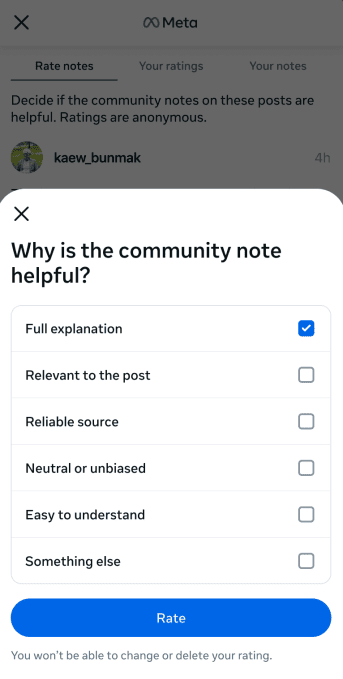 Exemple de Community Notes