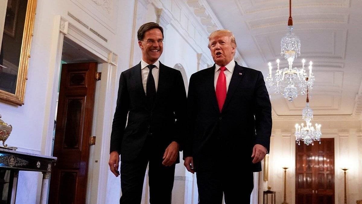 Trump et Mark Rutte