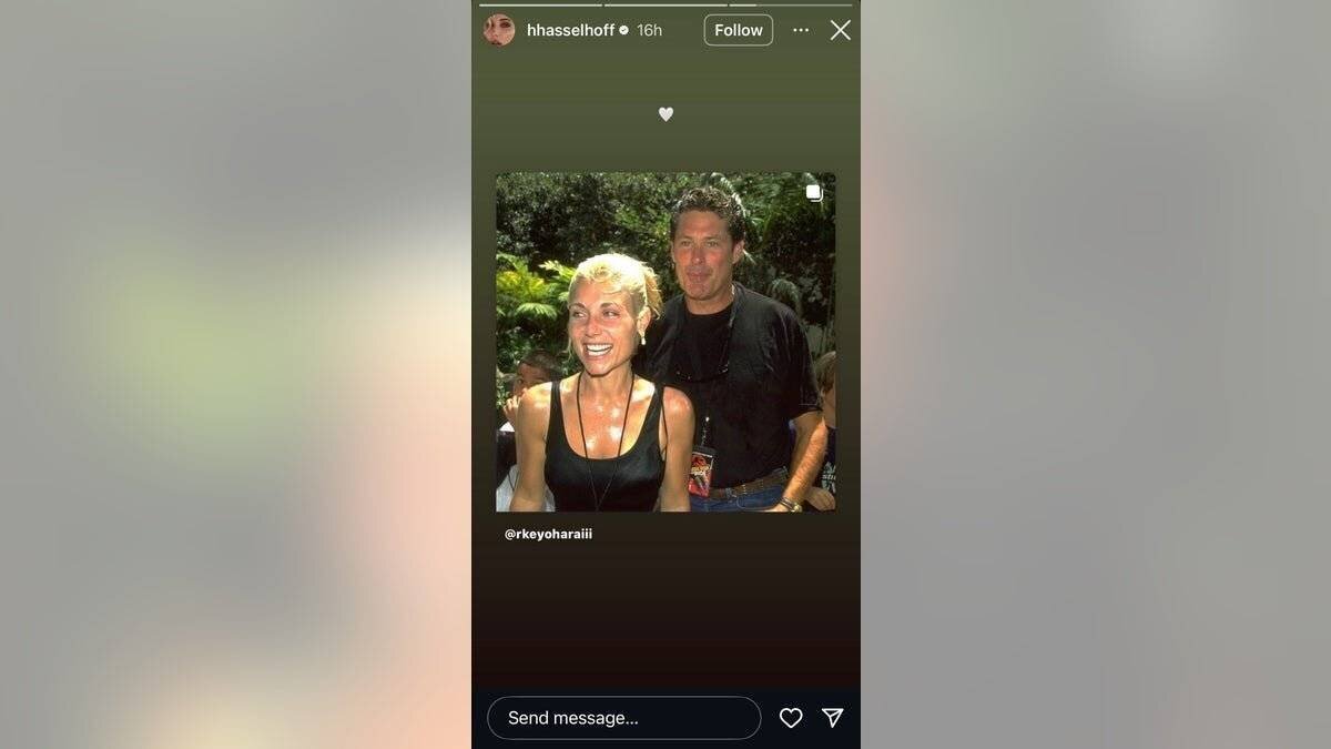 Hayley Hasselhoff partage une photo de ses parents