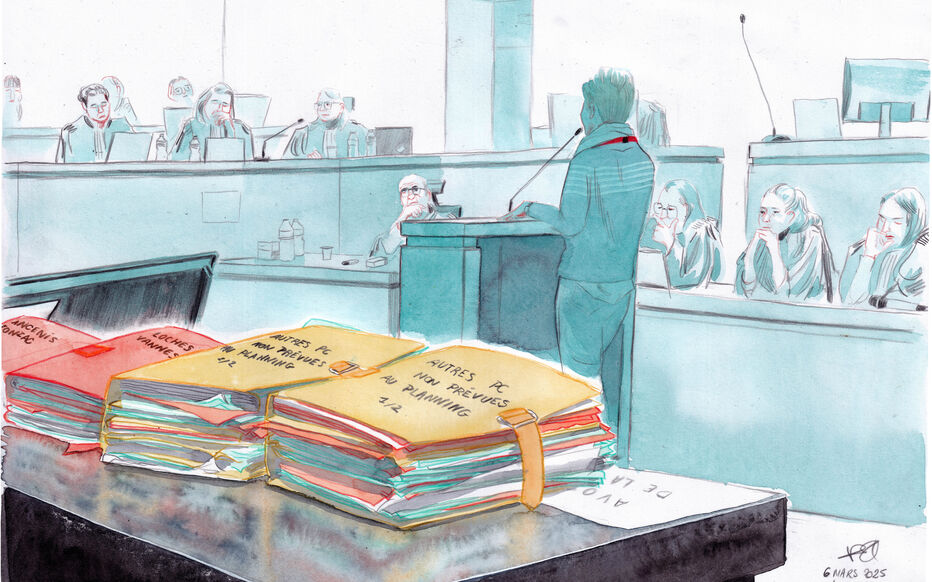 Les victimes ont, pour certaines, beaucoup de mal à croire que l'ex-chirurgien n'a bénéficié d'aucune complicité au sein des établissements hospitaliers où il a commis ses crimes. Dessin Valentin Pasquier pour Le Parisien