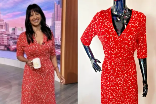 Collage de vêtements de créateurs sur Good Morning Britain