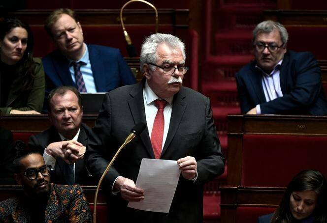 Le député communiste du Puy-de-Dôme André Chassaigne, à l’Assemblée nationale, à Paris, le 27 février 2024.