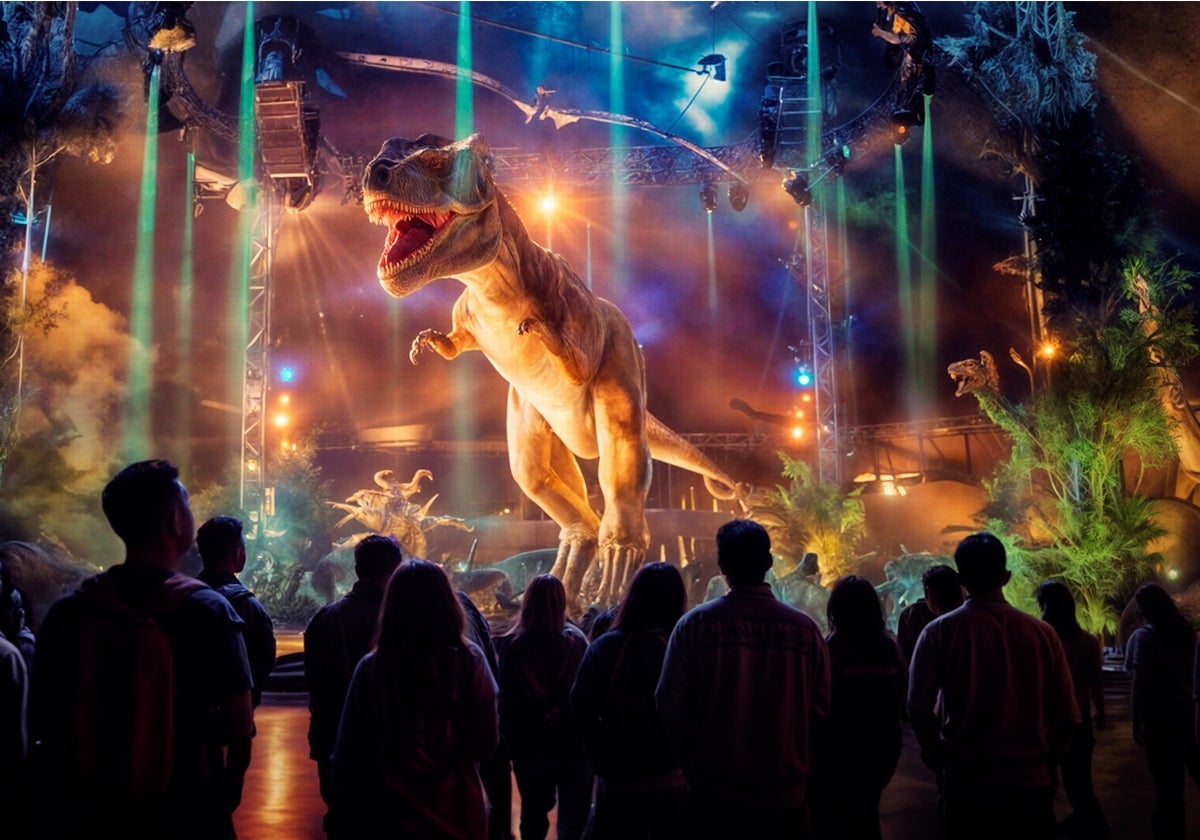 T. Rex dans l'exposition 'Saurios'