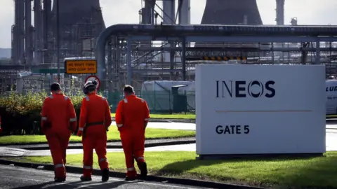 Travailleurs à Grangemouth