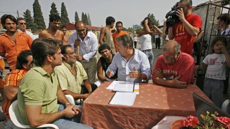 Zoido, réuni avec le patriarche de El Vacie, Ángel Montoya, en septembre 2007