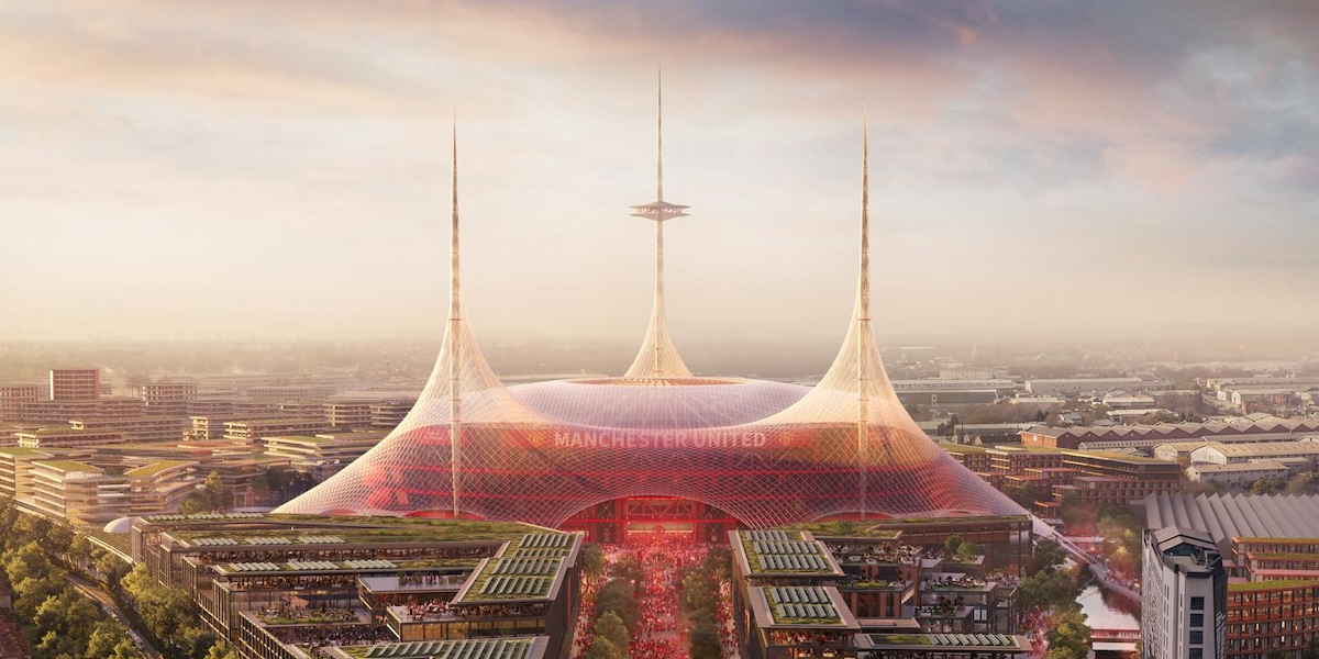 Design du nouveau stade du Manchester United