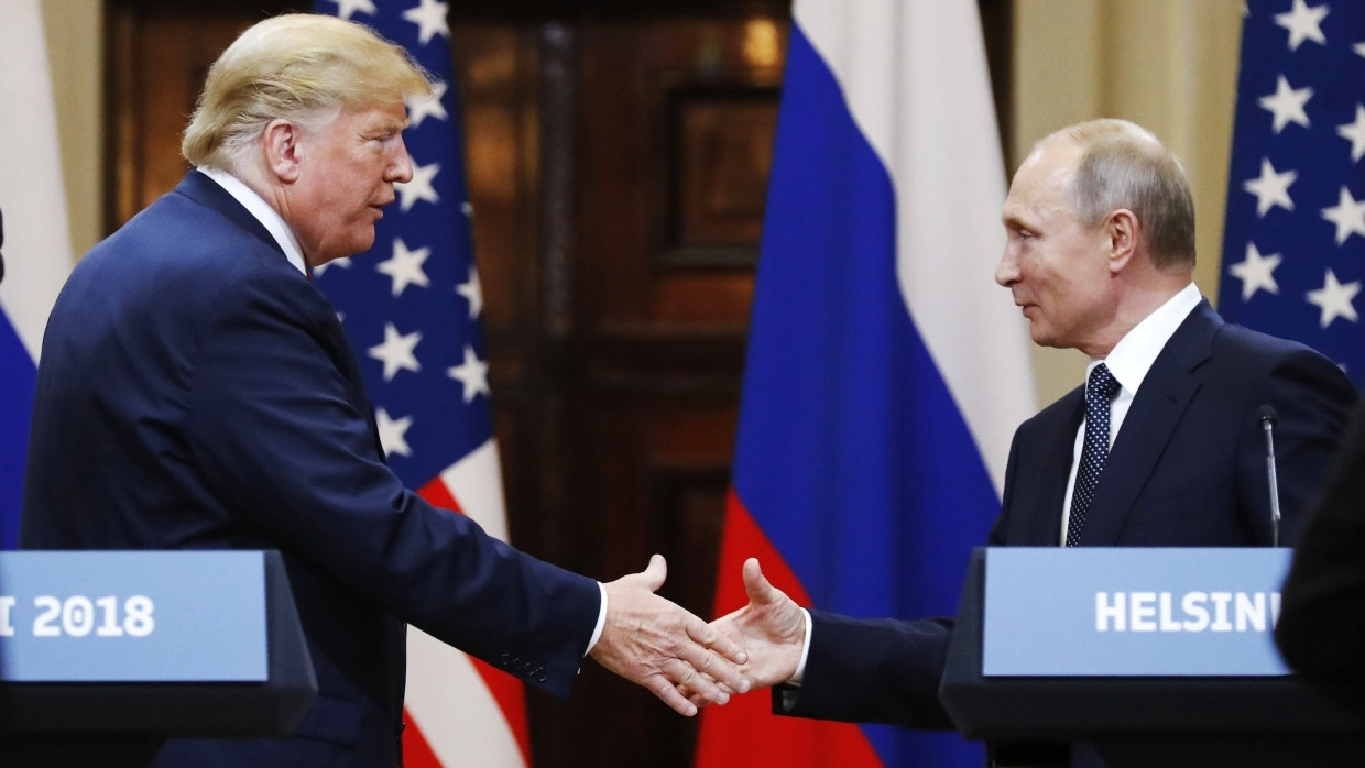 Donald Trump et Vladimir Poutine en 2018 à Helsinki.
