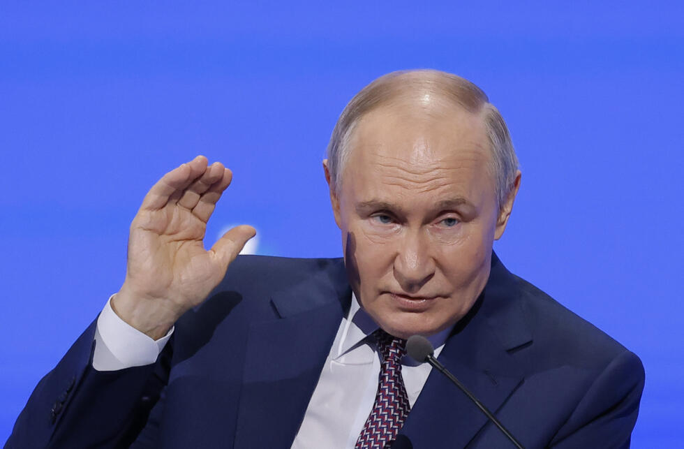 Le président russe Vladimir Poutine le 18 mars 2025 à Moscou.