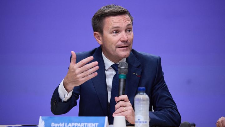 David Lappartient, président du CNOSF avant la cérémonie d'ouverture des Jeux olympiques de Paris, le 26 juillet 2024 à Paris. (ANN-DEE LAMOUR / AFP)