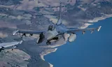 Italië, de VS en Nederland trainden en 2022 ensemble avec F-16-gevechtsvliegtuigen lors de l'exercice Falcon Strike 2022.
