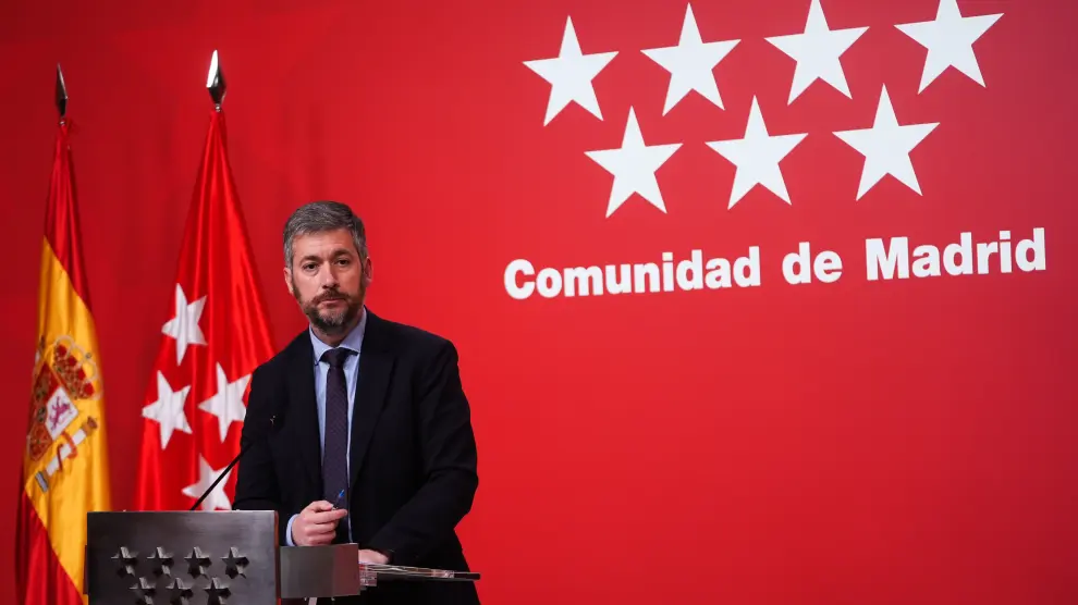 Miguel Ángel García Martín lors du Conseil de Gouvernement