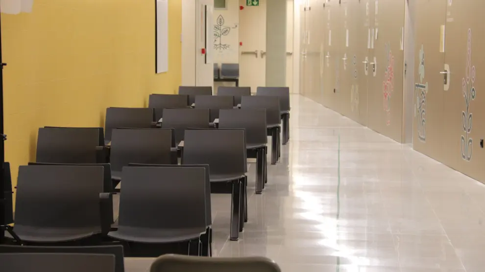 Salle d'attente au CUAP de Castelldefels