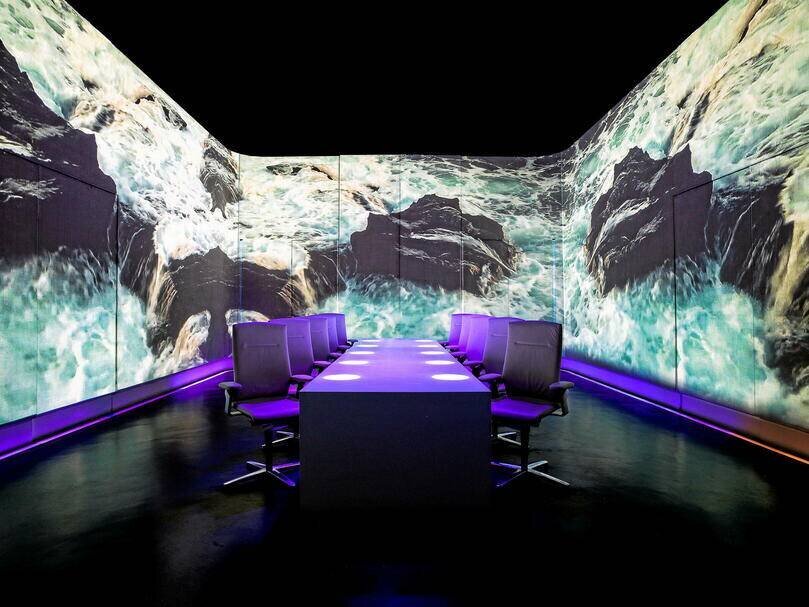 La salle d'Ultraviolet, le restaurant de Paul Pairet à Shanghai.