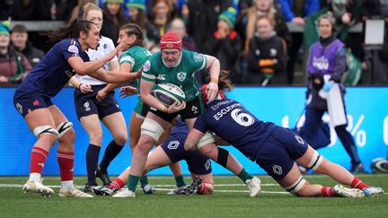 L'Irlandaise Aoife Wafer face à la France lors du Six Nations, le 22 mars 2025. (MAXPPP)