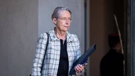 Elisabeth Borne, ministre de l'Education nationale, à Paris, le 19 mars 2025. (XOSE BOUZAS / HANS LUCAS / AFP)