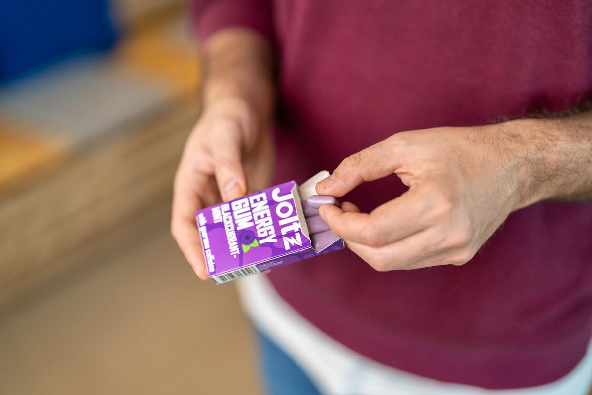 Prototype de chewing-gum énergisant Joltz