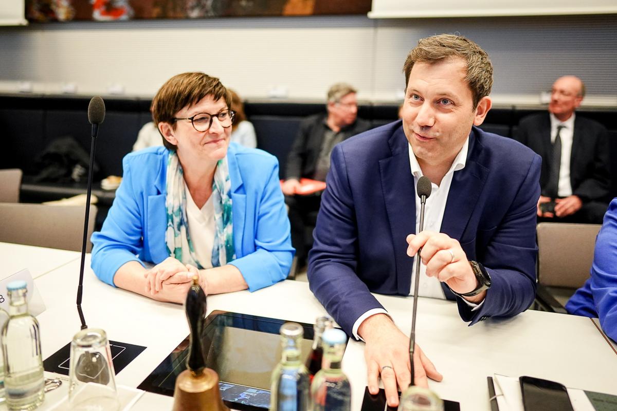 Réunion de la fraction des sociaux-démocrates au Bundestag
