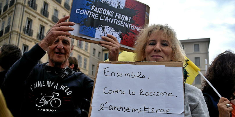 Une manifestation contre le racisme et l'antisémitisme le 22 mars dernier à Marseille.
