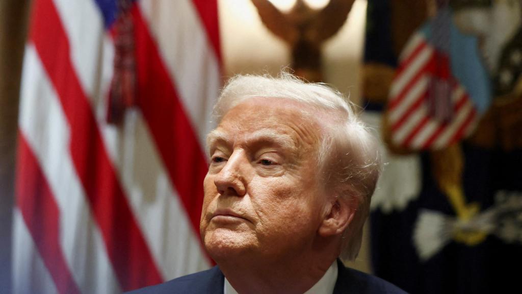 Donald Trump, durant une réunion avec embassadeurs américains à la Maison Blanche.