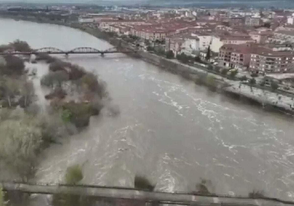 Crecida du río Tajo à Talavera de la Reina