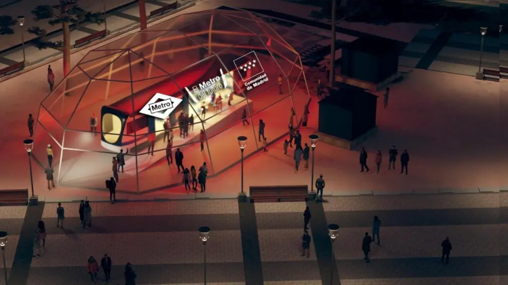 Maquette des futurs trains de métro de Madrid