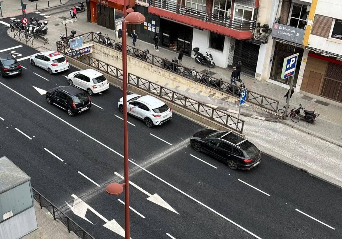 Virgen de Luján après les travaux de réasphaltage