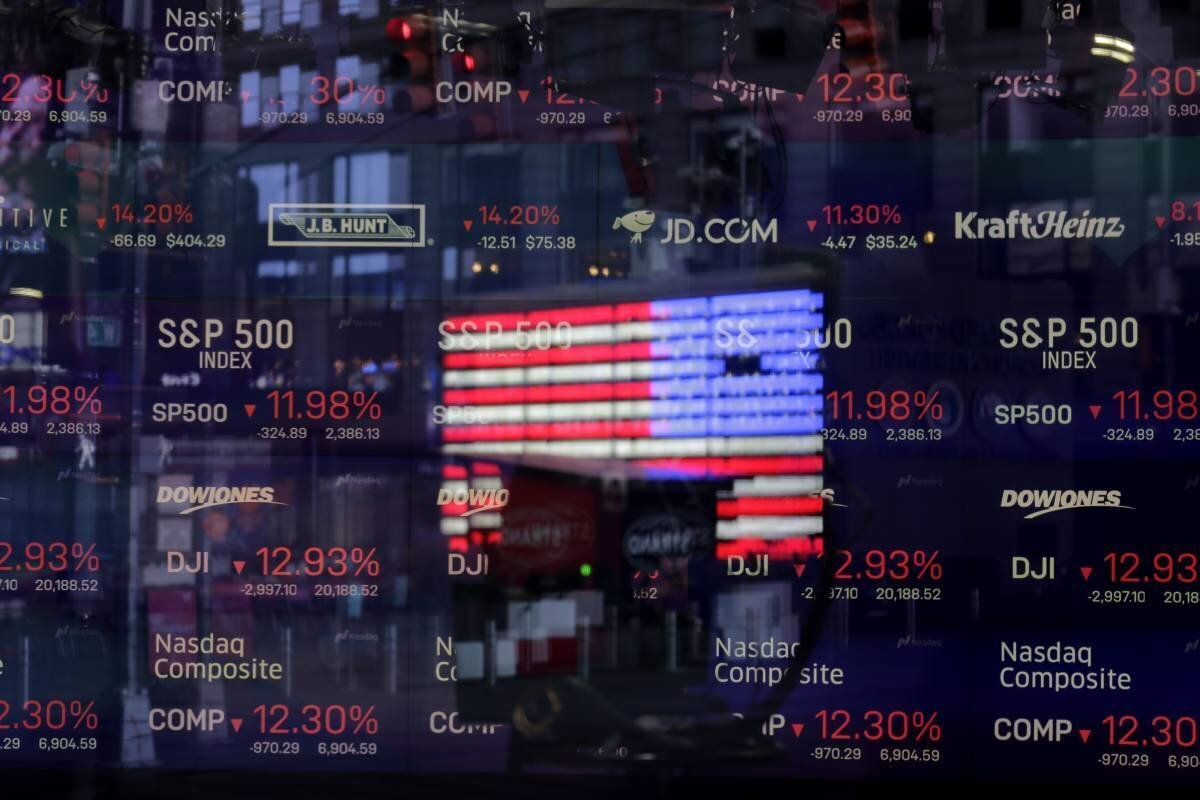 Wall Street en chute à cause des sanctions américaines.