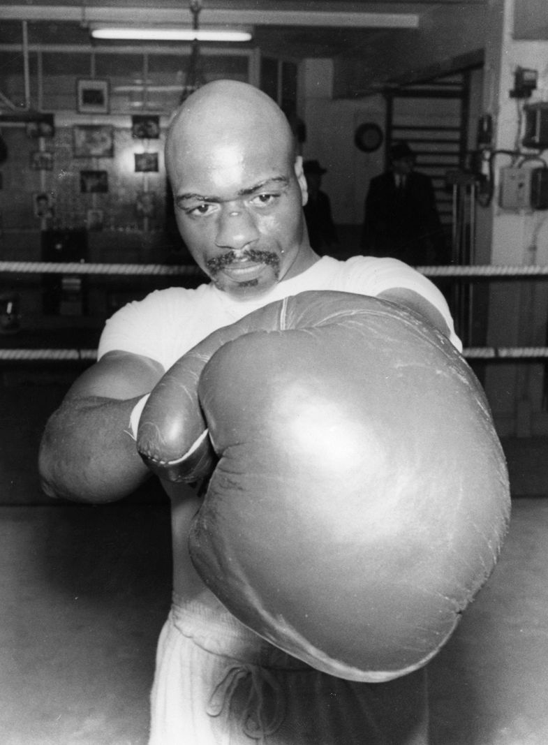 Rubin Carter en train de s'entraîner