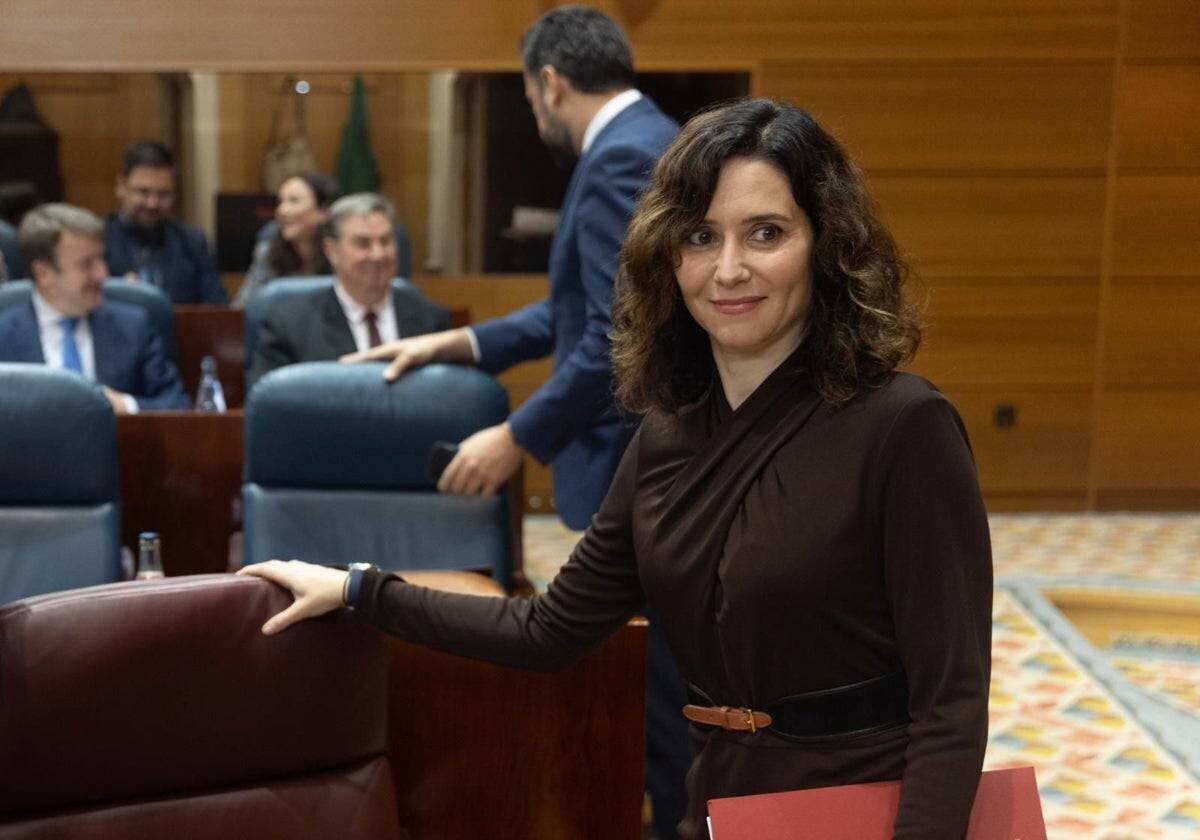 Isabel Díaz Ayuso à l'Assemblée