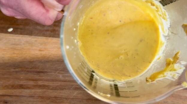 Texture de la mayonnaise nutritive