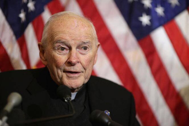 L’ex-cardinal américain Theodore McCarrick, au Capitole, à Washington, le 8 décembre 2015.