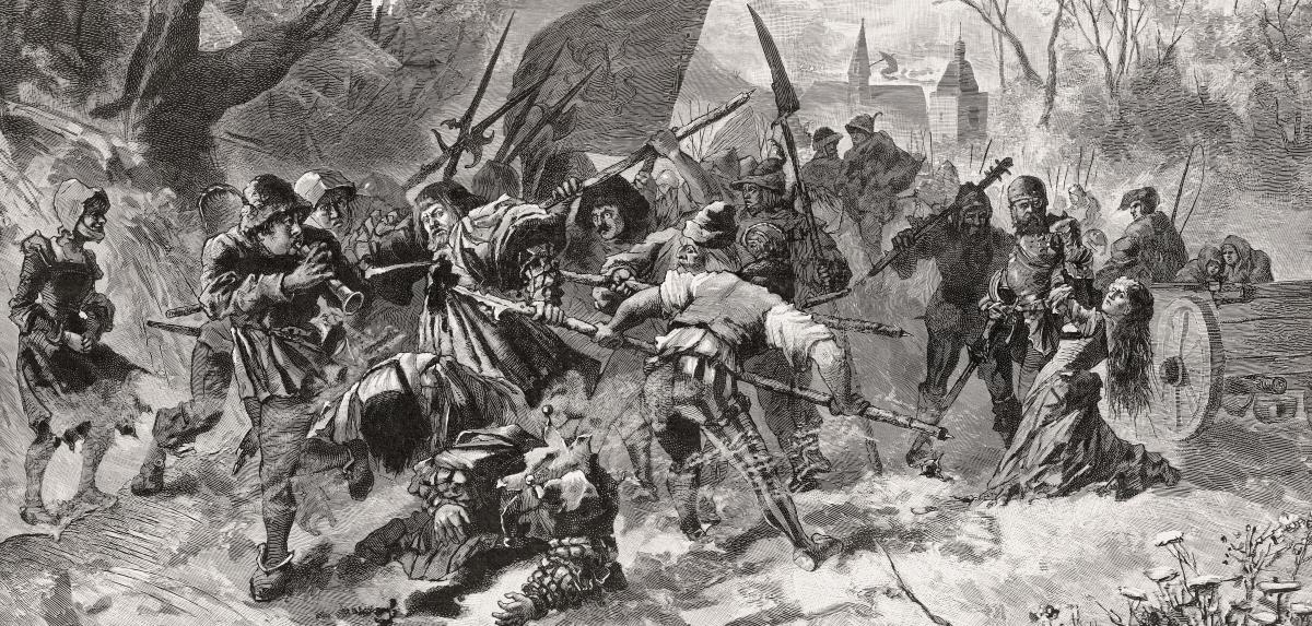 Scène du Grand Soulèvement des Paysans, 1525