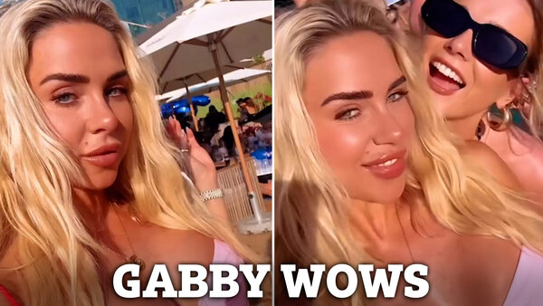 Gabby Allen en bikini à Dubaï