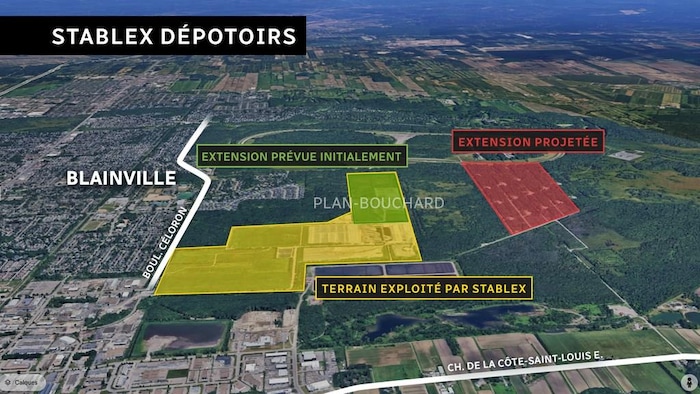 Carte des emplacements prisés par les parties prenantes.