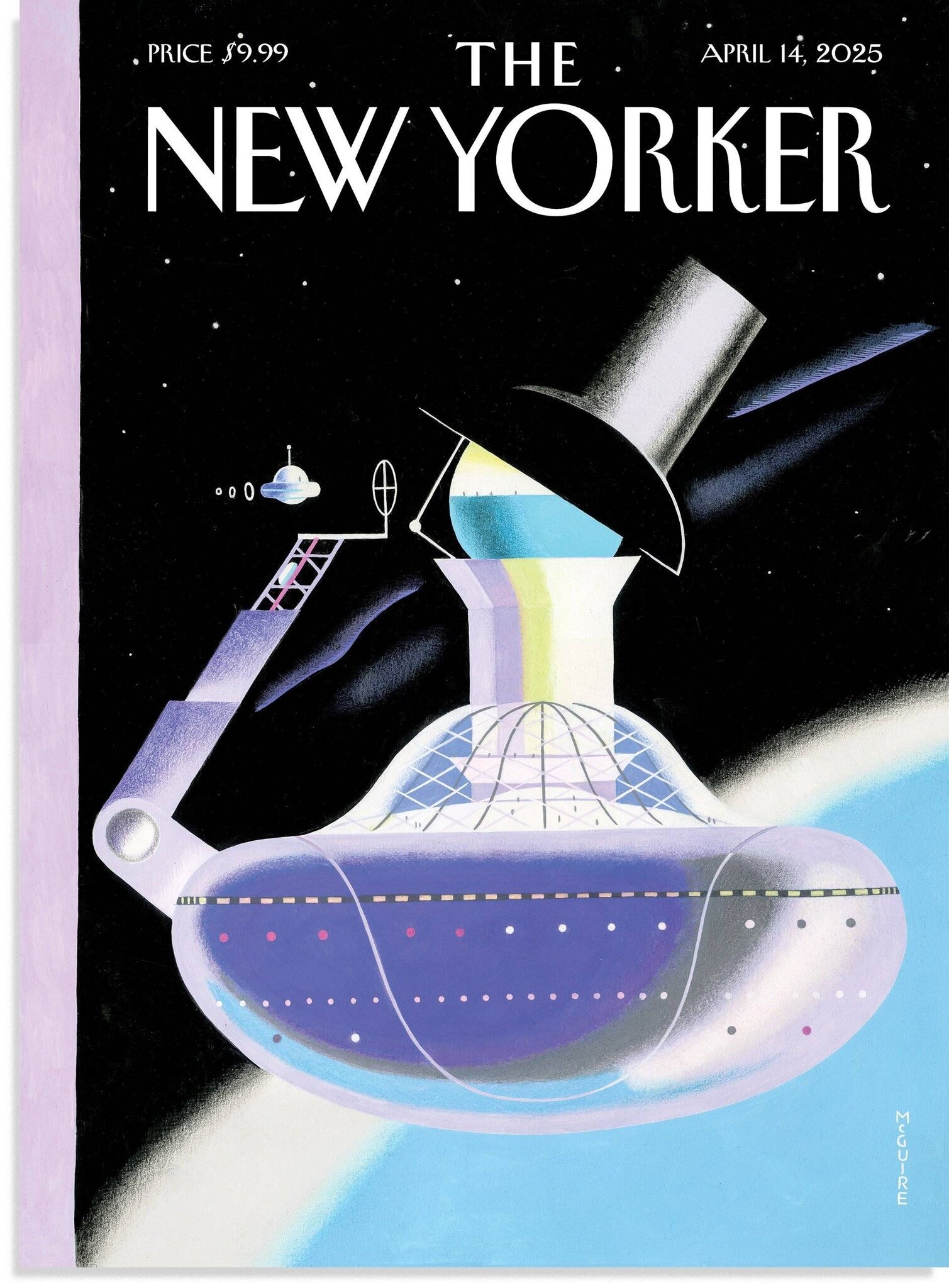 Eustace Tilley comme une station spatiale.