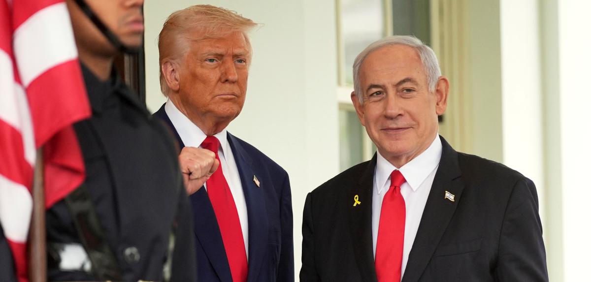 Donald Trump et Benjamin Netanjahu à la Maison Blanche