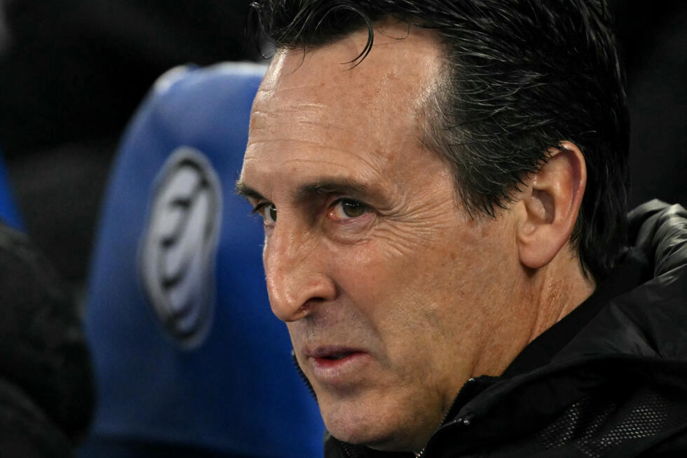 Unai Emery avant le match de Premier League contre Brighton, le 2 avril 2025