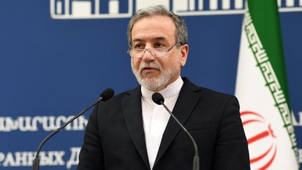 Le ministre iranien des Affaires étrangères, Abbas Araghchi, à Yerevan, en Arménie, le 25 mars 2025. (KAREN MINASYAN / AFP)