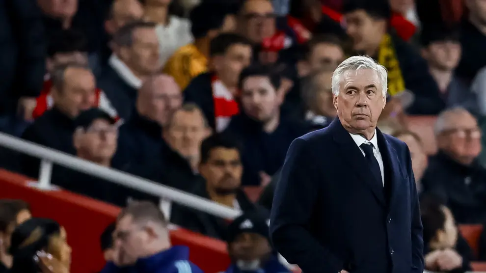 Carlo Ancelotti après le match contre Arsenal