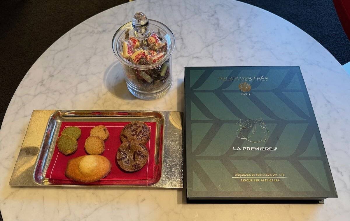 Sucreries dans la Suite La Première d'Air France