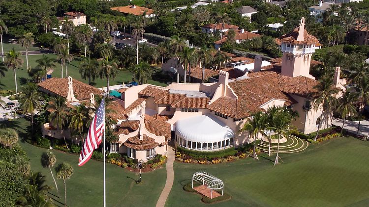 Trump verbringt viel Zeit in Mar-a-Lago.