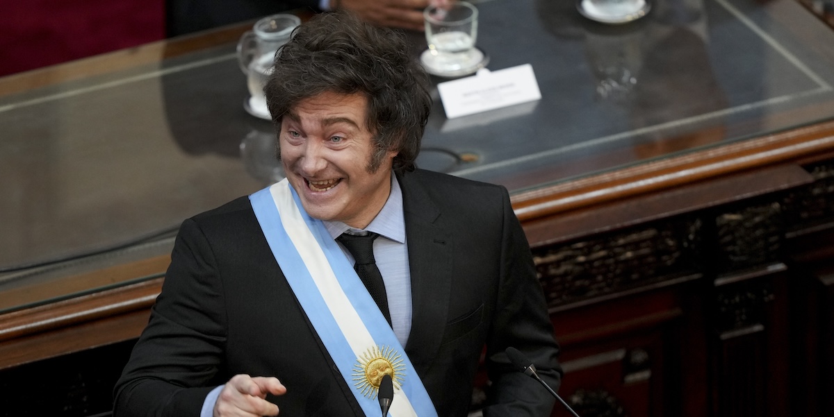 Le président argentin Javier Milei