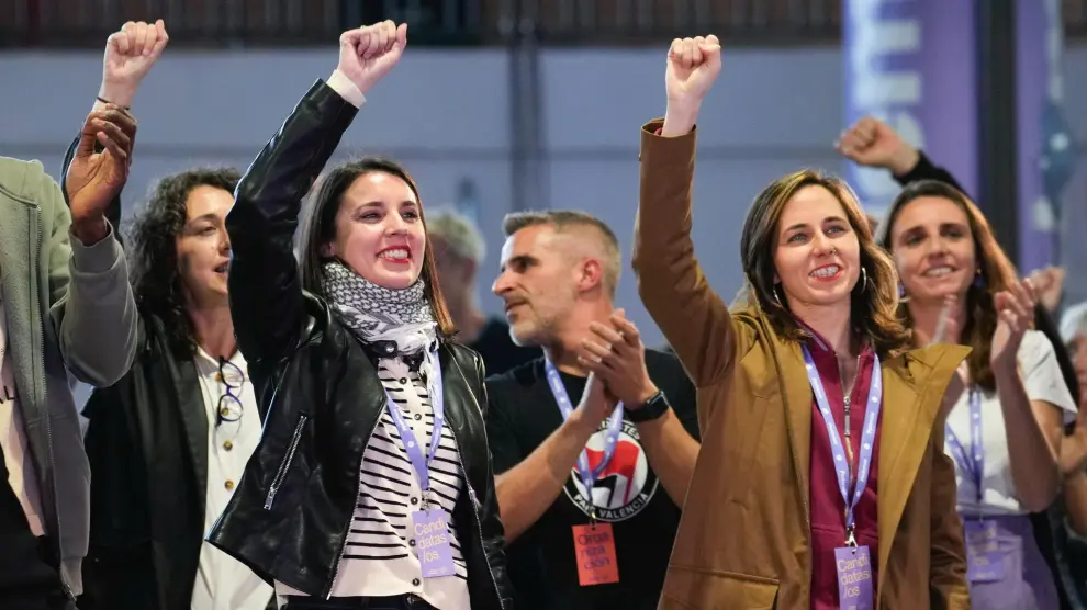 Ione Belarra lors du congrès de Podemos