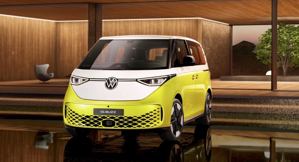 Le VW ID. Buzz, un électrique au style rétro.